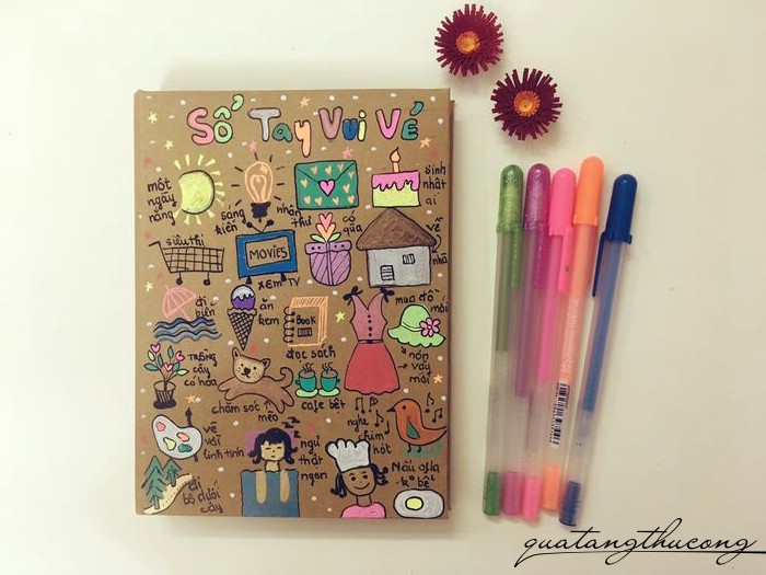 Sổ vẽ tay vui vẻ